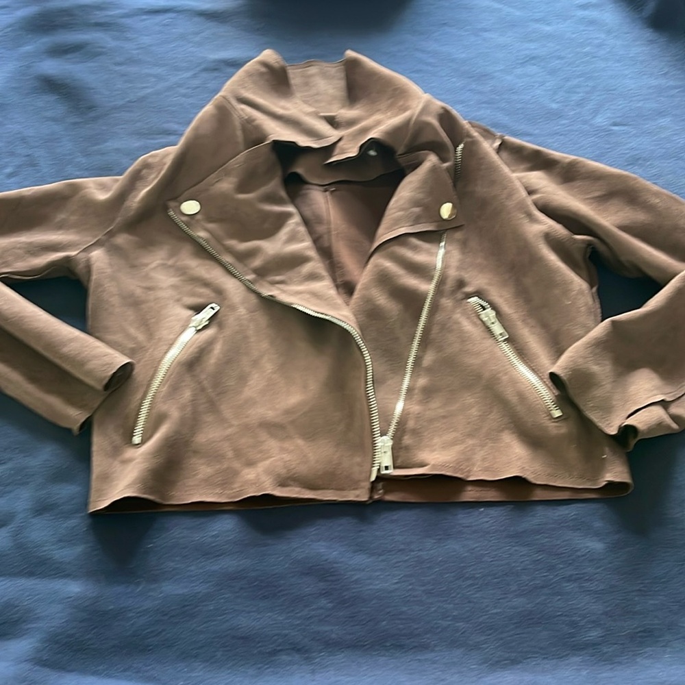 Barely used great condition suede like light jacket